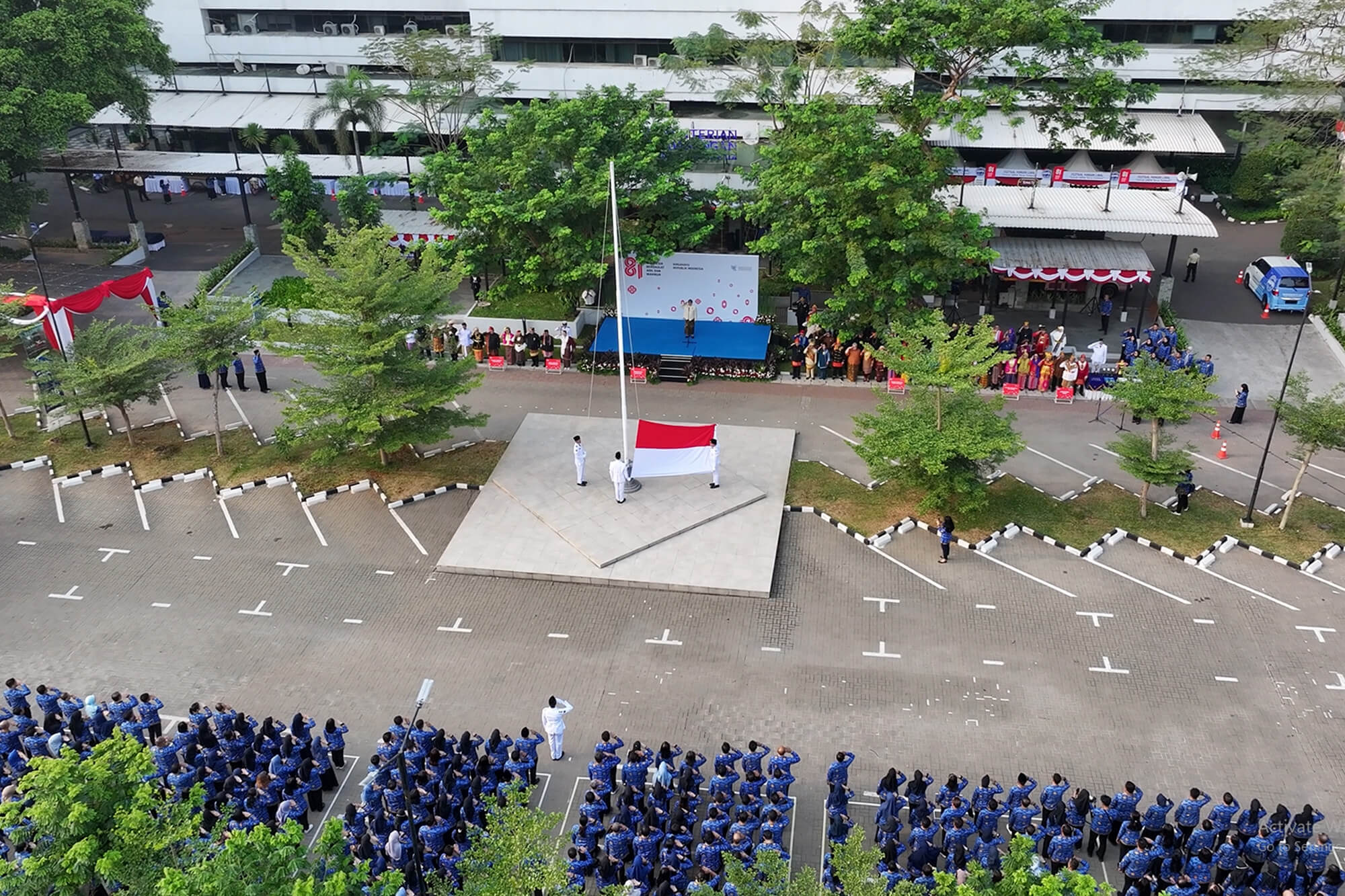 Upacara Peringatan Hari Ulang Tahun ke-81 Republik Indonesia di Lingkungan Kemendag