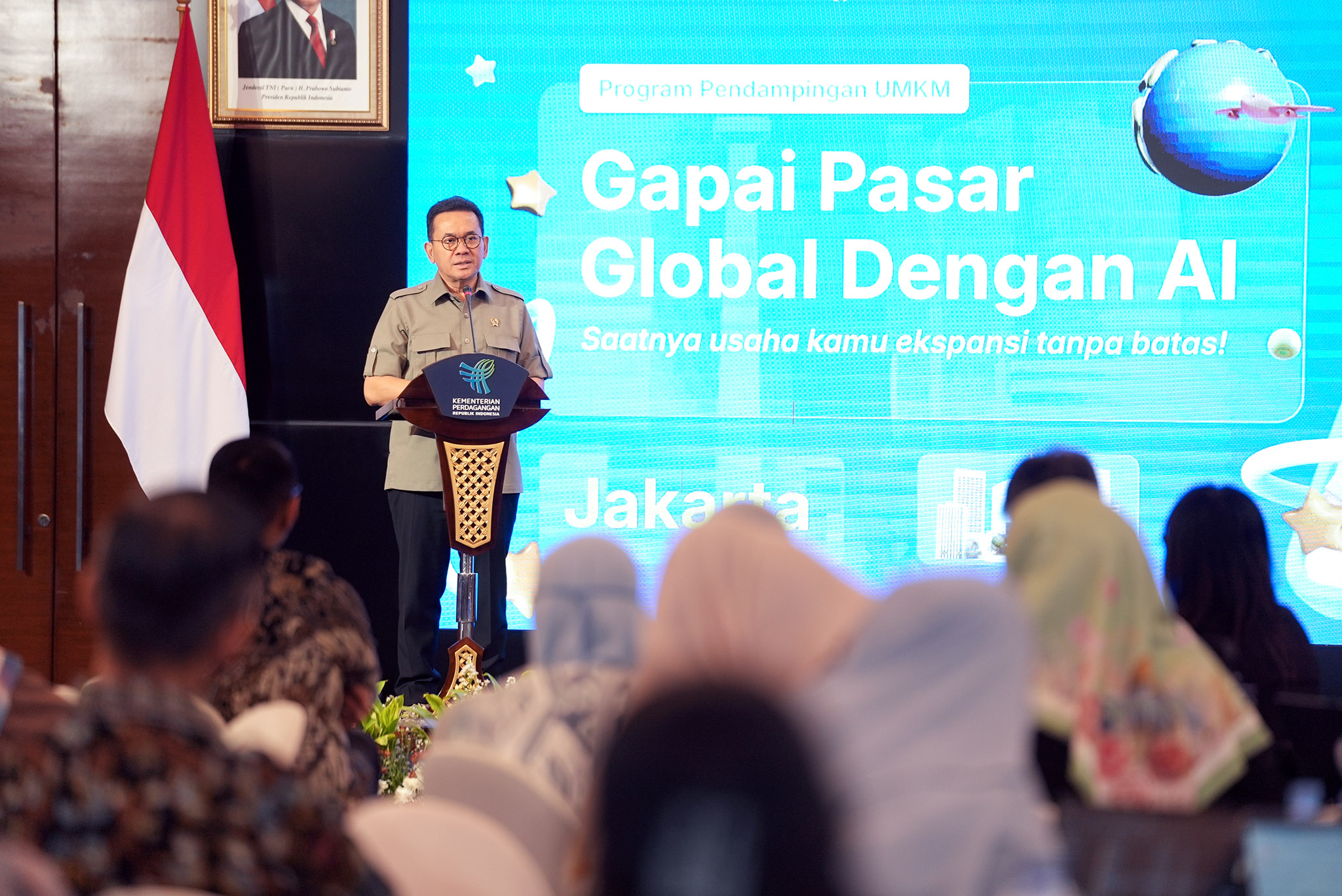Mendag Pada Pembukaan Pelatihan Gapai Pasar Global dengan AI