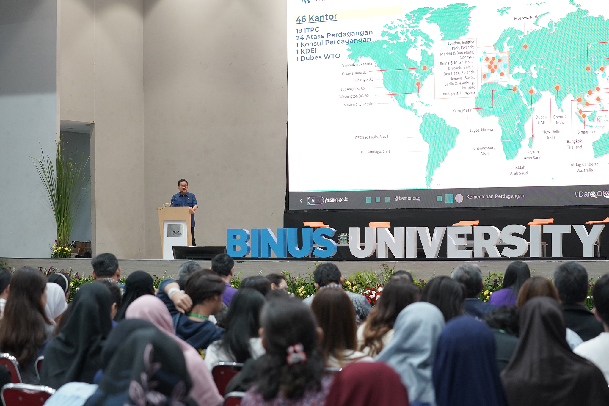 Mendag pada Pelaksanaan Campuspreneur di BINUS University