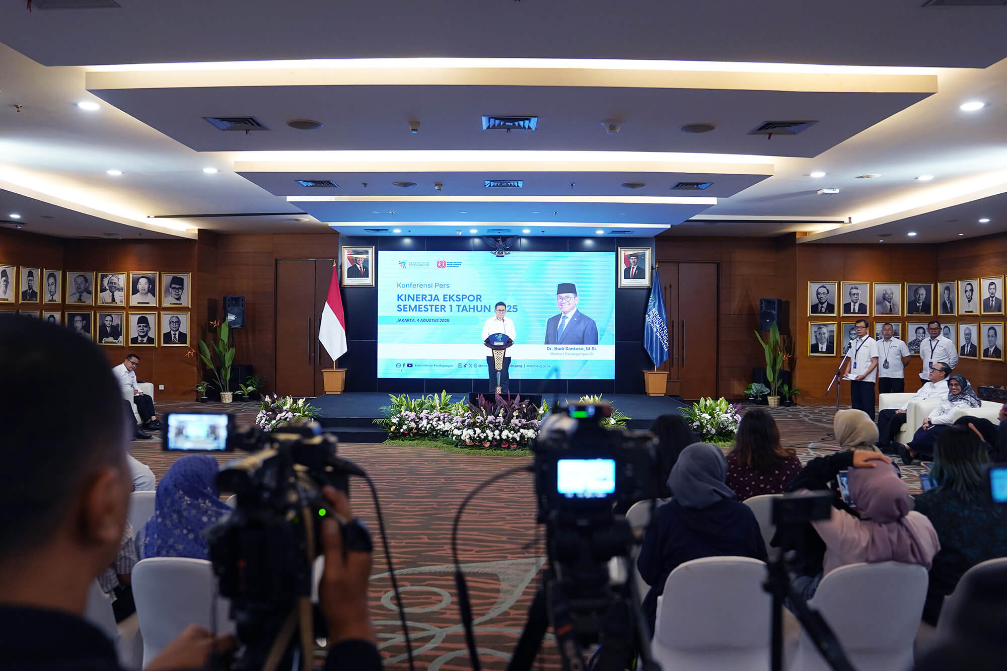 Konferensi Pers Kinerja Ekspor Semester I Tahun 2025